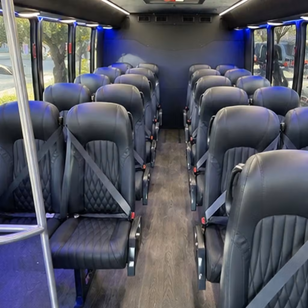 25 passenger minibus inside