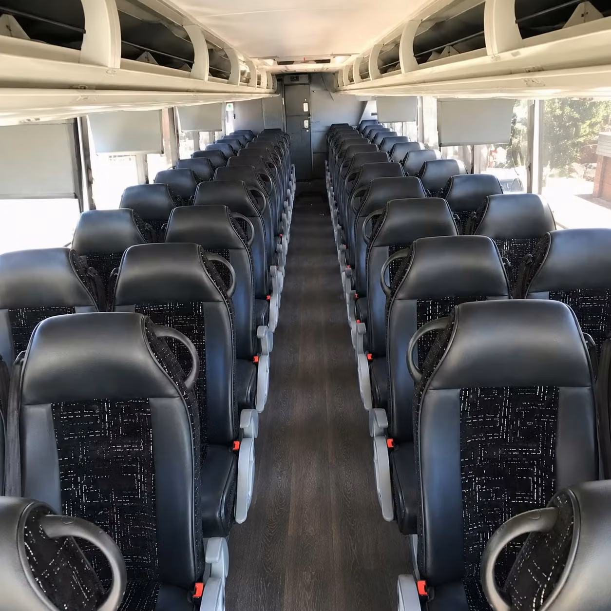 louisville charter bus rental interior