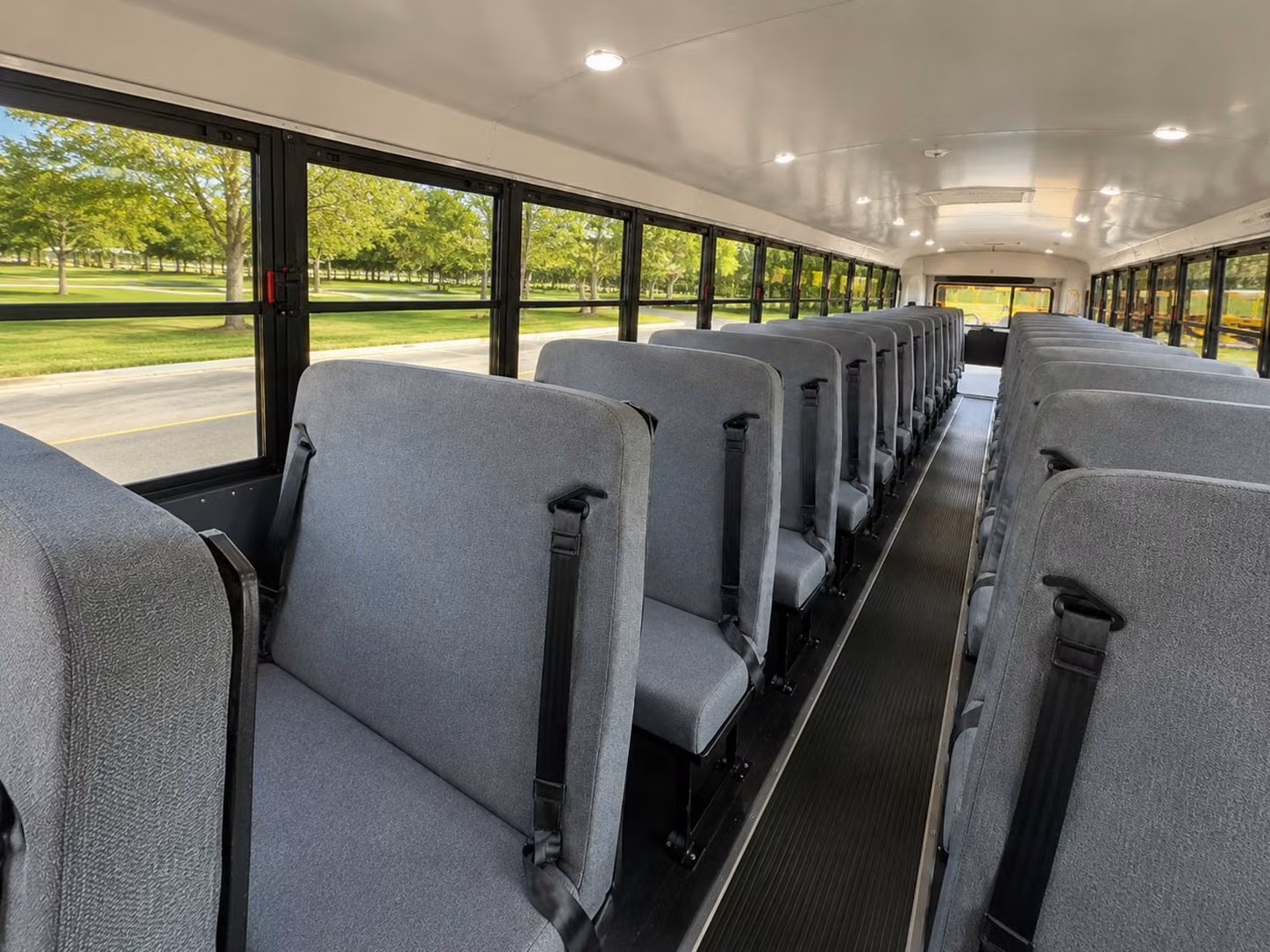 school bus inside